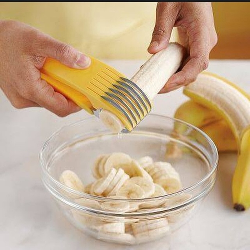 Perfect for Açaí Bowls Banana Slicer Stainless Steel Fruit Peeler Kitchen Tools